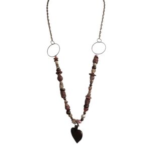 Heart Pendant Beaded Necklace
